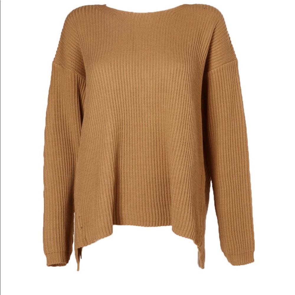 Boohoo Twist Back Sweater View 3